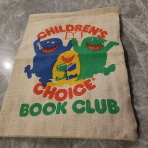 Vintage children's choice book club backbag